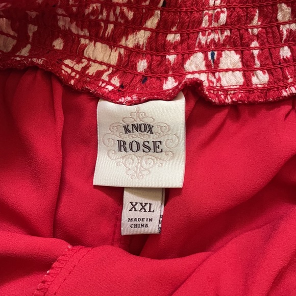 Women's Ikat Print Smocked Waist Shorts Knox Rose - Picture 3 of 7